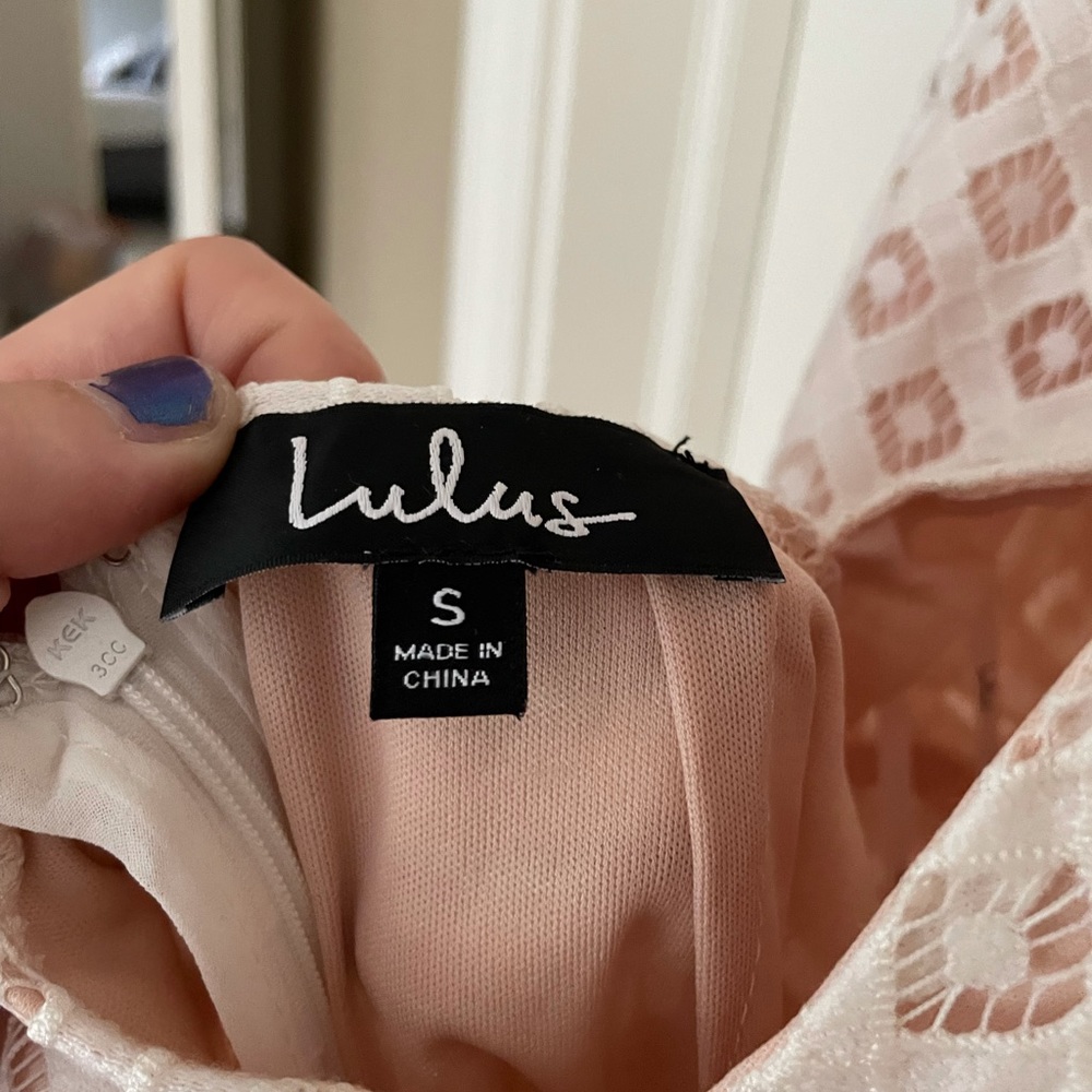 Lulus White Lace Dress